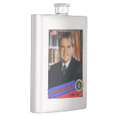 Richard Nixon-Baseballkarte Flachmann (Rechts)
