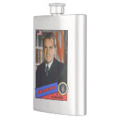 Richard Nixon-Baseballkarte Flachmann (Links)