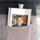 Richard Nixon-Baseballkarte Flachmann (Beispiel)