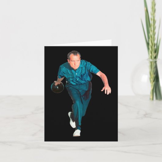 Richard Nixon Bowling Karte (Vorderseite)
