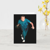 Richard Nixon Bowling Karte (Gelbe Blume)