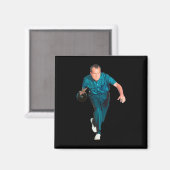 Richard Nixon Bowling Magnet (Vorderseite/Rückseite)