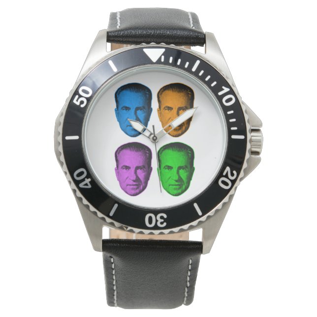 Richard Nixon in Vivid Color Armbanduhr (Vorderseite)