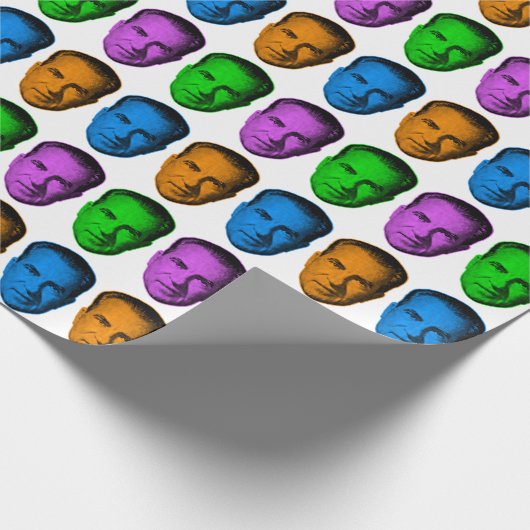 Richard Nixon in Vivid Color Geschenkpapier (Ecke)