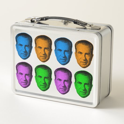 Richard Nixon in Vivid Color Metall Brotdose (Rückseite)