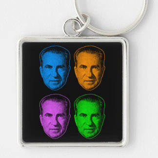 Richard Nixon in Vivid Color Schlüsselanhänger