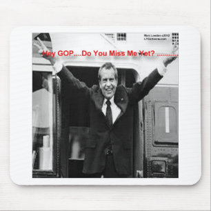 Richard Nixon "Miss Me yet?" Funny Gifts & T-Shirt Mousepad