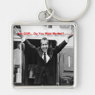 Richard Nixon "Miss Me yet?" Funny Gifts & T-Shirt Schlüsselanhänger