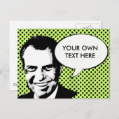 Richard Nixon Postkarte (Vorne/Hinten)