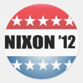 RICHARD NIXON RUNDER AUFKLEBER (Vorderseite)