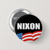 RICHARD NIXON-Wahl-Gang Button (Vorne & Hinten)