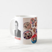Richard- Nixonknopf-Kollektor-Tasse Kaffeetasse (Vorderseite Links)