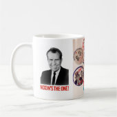 Richard- Nixonknopf-Kollektor-Tasse Kaffeetasse (Links)