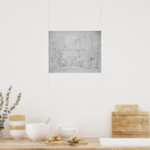 Richard Parkes Bonington Studio in Paris Poster (Küche)
