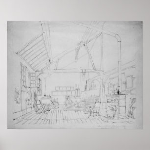 Richard Parkes Bonington Studio in Paris Poster