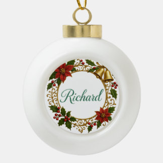 Richard Personalized Christmas Ball Ornament