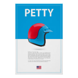 Richard Petty Helmet Poster