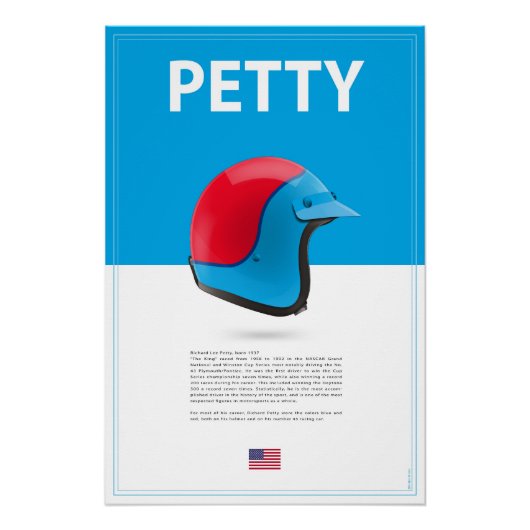 Richard Petty Helmet Poster (Vorderseite)
