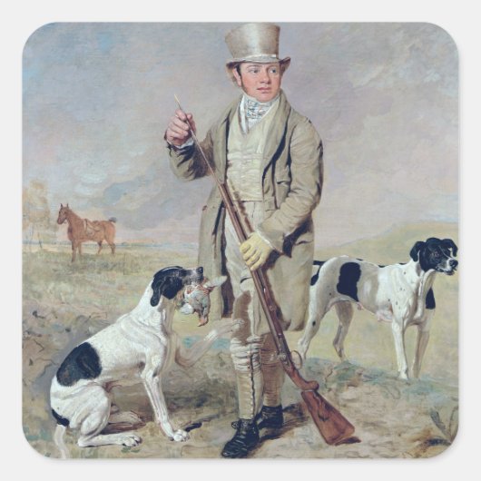 Richard Prince, zusammen mit Damon, dem verstorben Quadratischer Aufkleber (Vorderseite)