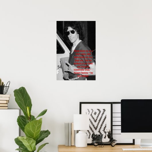 Richard Ramirez Poster (Heimbüro)