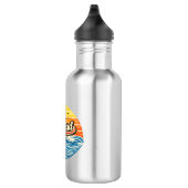 Richard Retro Sunset Name Design Edelstahlflasche (Rechts)