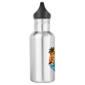 Richard Retro Sunset Name Design Edelstahlflasche (Links)