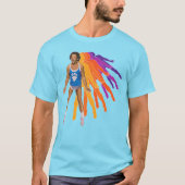 Richard Simmons Retro Sweatin' Rainbow T-Shirt (Vorderseite)