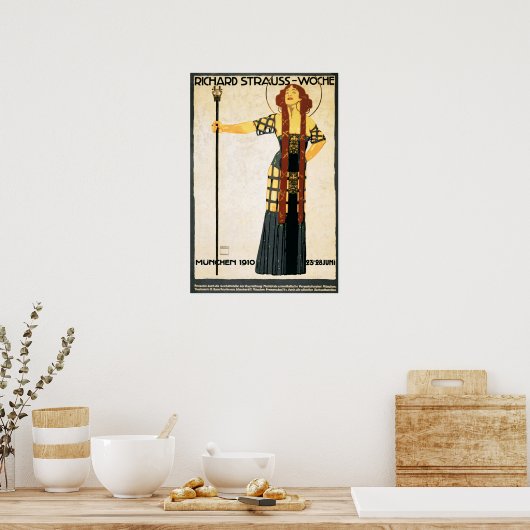 RICHARD STRAUSS WOCHE German Ad Ludwig Hohlwein Poster (Küche)
