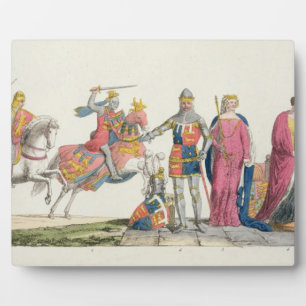 Richard the Lionheart, John of Gaunt, Edward III. Fotoplatte