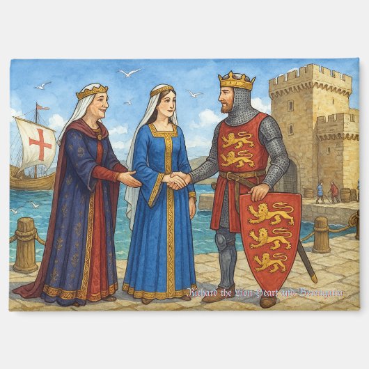 Richard von Löwenherz trifft Berengaria Magnet (Vorderseite)