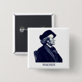 Richard Wagner, blau Button (Vorne & Hinten)