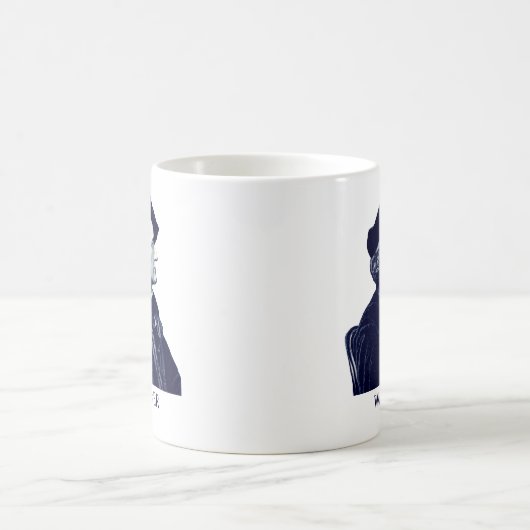 Richard Wagner, blau Kaffeetasse (Mittel)