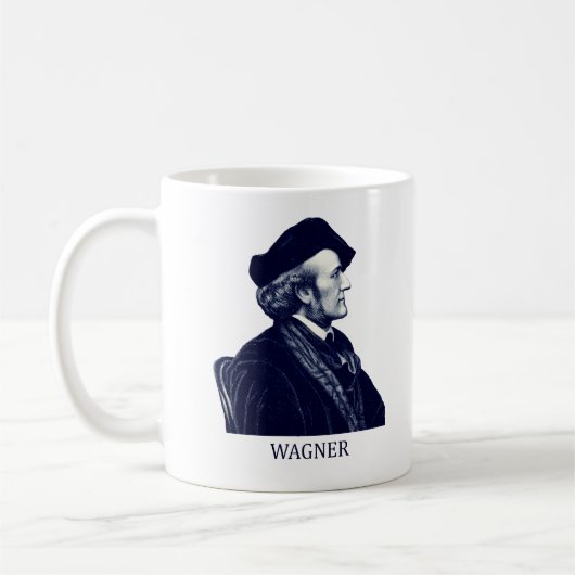 Richard Wagner, blau Kaffeetasse (Links)