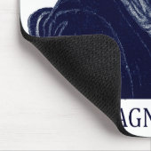Richard Wagner, blau Mousepad (Ecke)