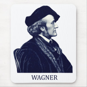 Richard Wagner, blau Mousepad