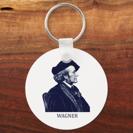 Richard Wagner, blau Schlüsselanhänger (Vorderseite)