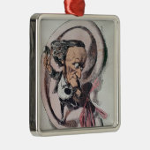 Richard Wagner, der das Trommelfell der Welt Silbernes Ornament (Rechts)