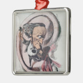 Richard Wagner, der das Trommelfell der Welt Silbernes Ornament (Links)