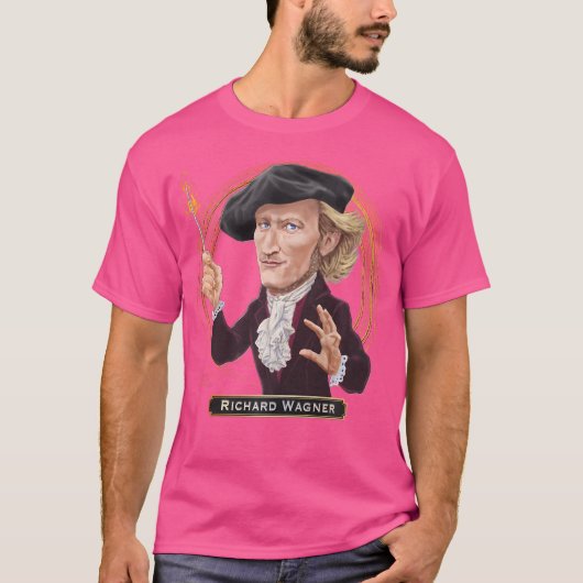 Richard Wagner German Opernkomponist T-Shirt (Vorderseite)