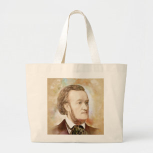 Richard Wagner im Aquarell Stil Jumbo Stoffbeutel