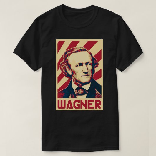 Richard Wagner Klassik Komponist Retro Prop T-Shirt (Design vorne)