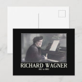 Richard Wagner, Komponist, Vintag Inspiriert Postkarte (Vorne/Hinten)