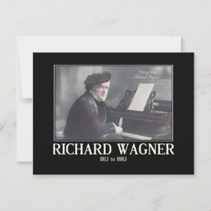Richard Wagner, Komponist, Vintag Inspiriert Postkarte