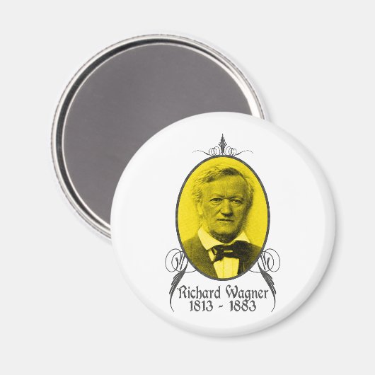 Richard Wagner Magnet (Vorderseite/Rückseite)