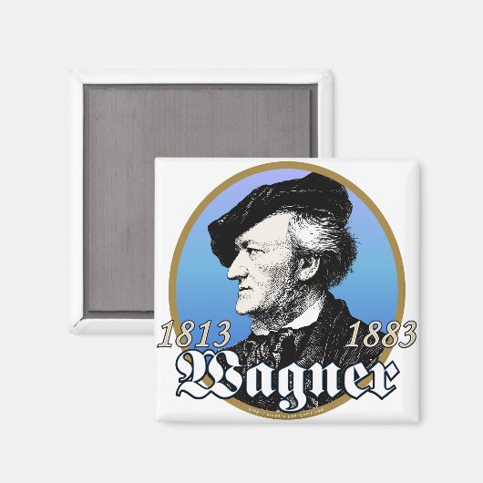 Richard Wagner Magnet (Vorderseite/Rückseite)