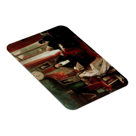 Richard Wagner mit Franz Liszt und Liszt-Tochter Magnet (Rechte Seite)