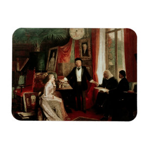 Richard Wagner mit Franz Liszt und Liszt-Tochter Magnet