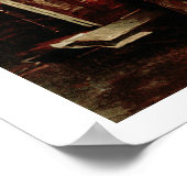 Richard Wagner mit Franz Liszt und Liszt-Tochter Poster (Ecke)