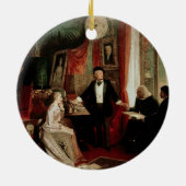 Richard Wagner mit Franz Liszt und Liszts daught Keramikornament (Hinten)