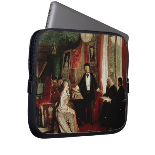 Richard Wagner mit Franz Liszt und Liszts daught Laptopschutzhülle (Vorne Rechts)